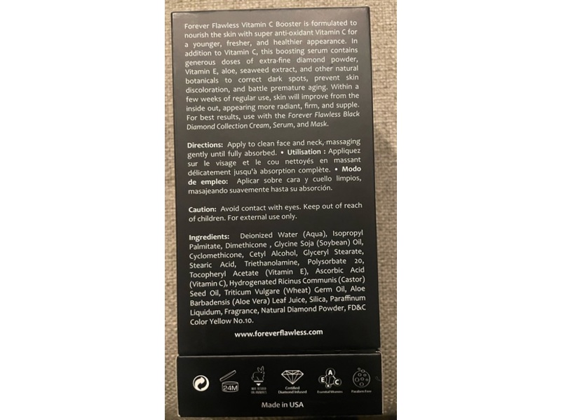 Forever Flawless Black Diamond Vitamin C Booster, Black Diamond, 1.35 fl oz/40 mL