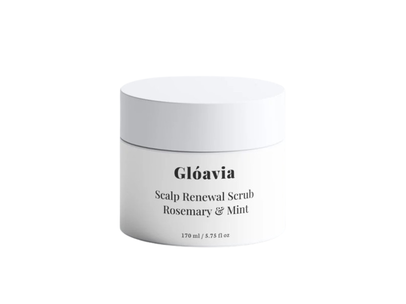 Gloavia Scalp Renewal Scrub, Rosemary & Mint, 5.75 fl oz/170 mL