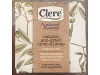 Clere Natural Beauty Natural Sun-Dried Olive Oil Soap, Fragrance Free, 200 g - thumbnail 2