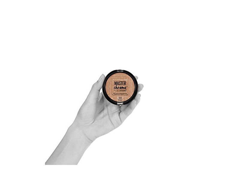 Maybelline New York Facestudio Master Chrome Metallic Highlighter Makeup, Molten Rose Gold, 0.24 oz.