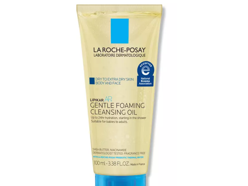 La Roche-Posay Lipikar Lipid-Replenishing Cleansing Oil, 3.38 fl oz/100 mL