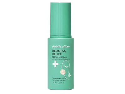 Peach & Lily Peach Slices Redness Relief Soothing Serum, Panthenol & Rhodomyrtus, 1.01 fl oz/30 mL