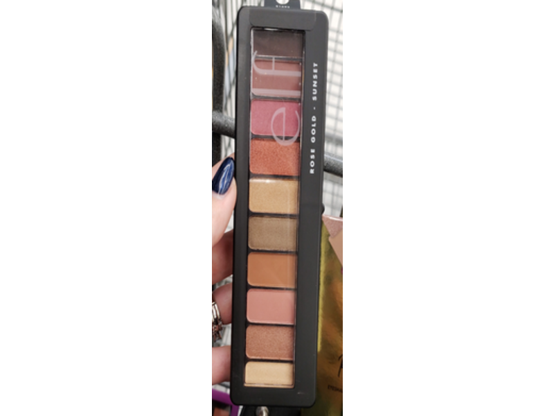 e.l.f. Cosmetics Rose Gold Eyeshadow Palette, Sunset, 0.42 oz/12 g, Pack Of 2