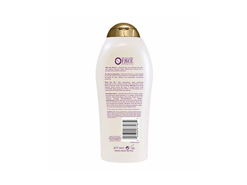 Ogx Extra Strength Damage Remedy + Coconut Miracle Oil Conditioner, 25.4 fl oz/750 mL