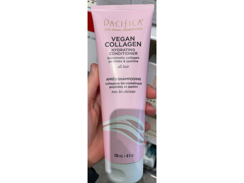 Pacifica Beauty Vegan Collagen Hydrating Conditioner, Peptides & Jasmine, 8 fl oz/236 mL