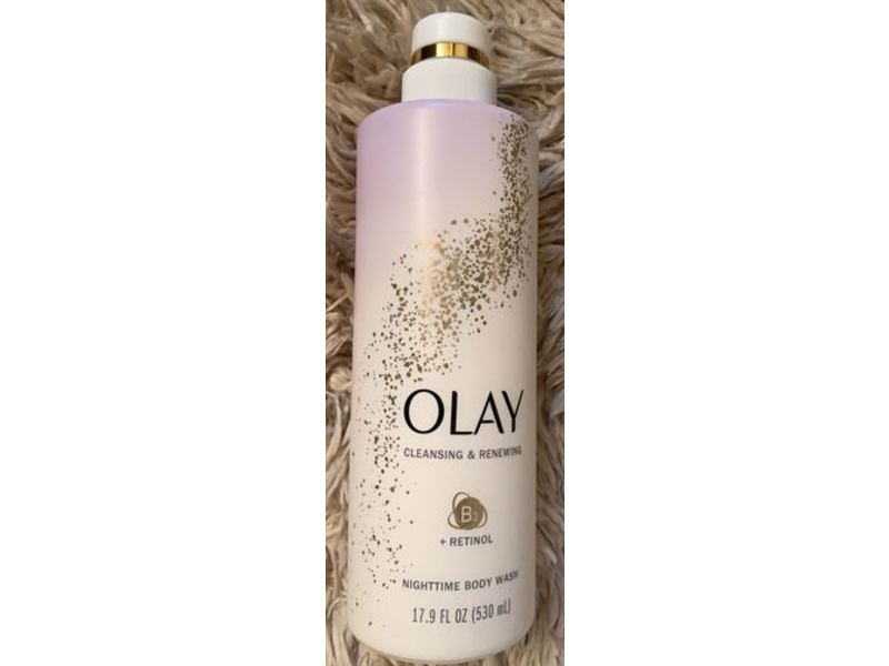 Olay Cleansing & Renewing Nighttime Body Wash, 17.9 fl oz/530 mL