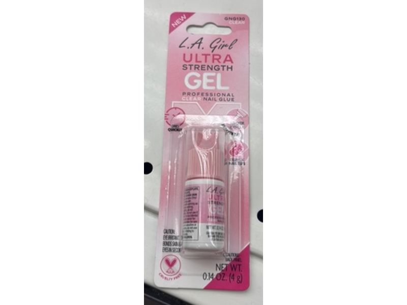 L.A. Girl Ultra Strength Gel Professional Nail Glue, 0.14 oz/4 g