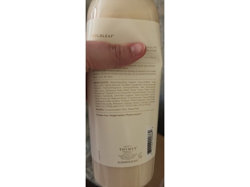 Thymes Goldeaf Hand Wash Refill, 24.5 fl oz/725 mL