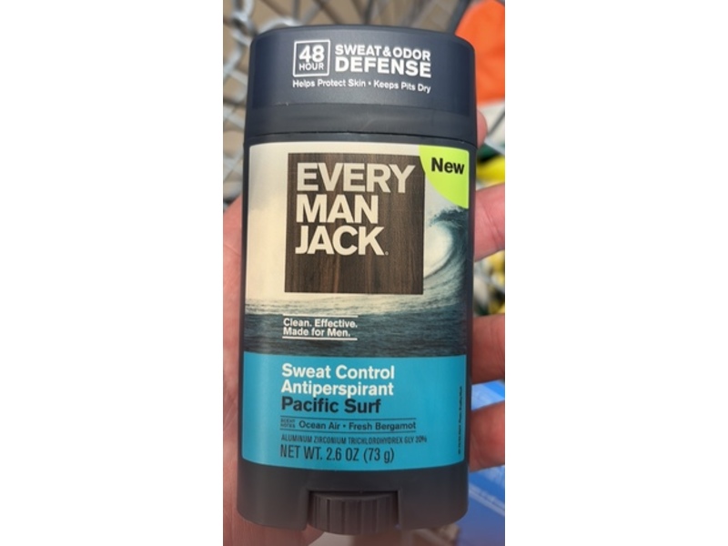 Every Man Jack Sweat Control Antiperspirant, Pacific Surg, 2.6 oz/73 g