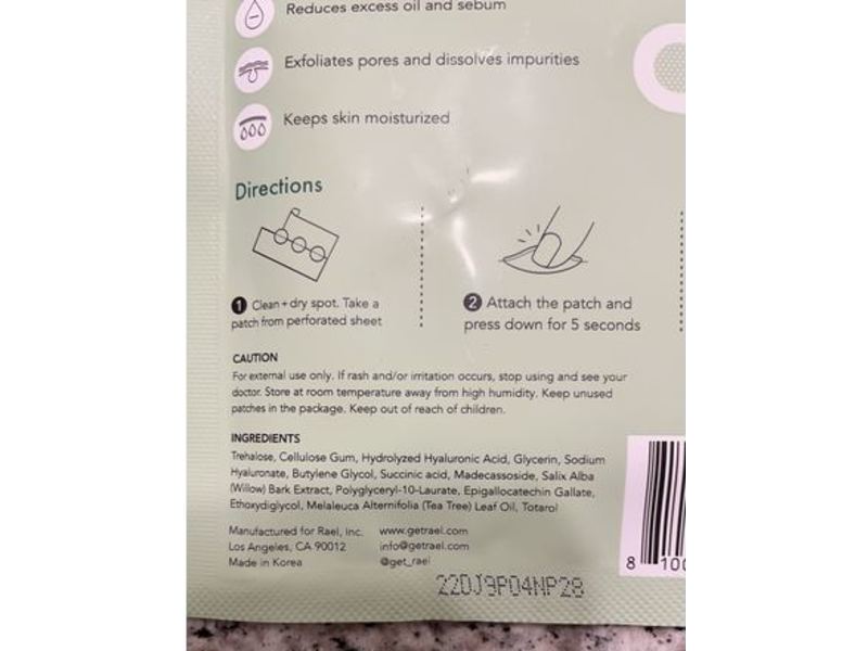 Rael Beauty Miracle Patch Microcrystal Spot Cover, Tea Tree, 9 Patches