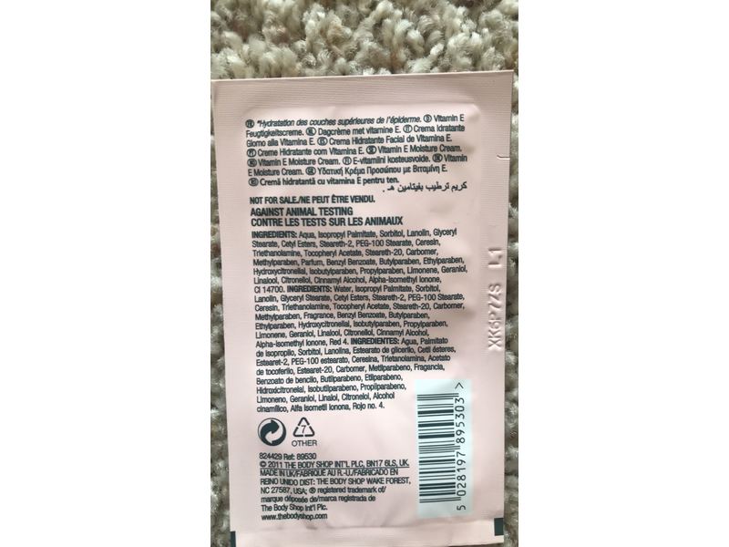 The Body Shop Vitamin E Moisture Cream, 0.05 fl oz/1.5 ml