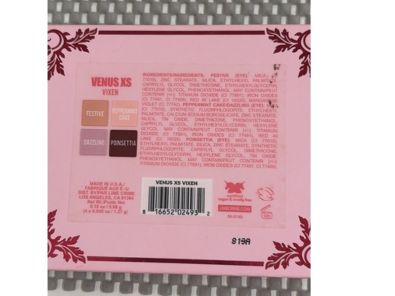 Lime Crime Venus XS Vixen Eyeshadow Palette, 0.18 oz/5.08 g