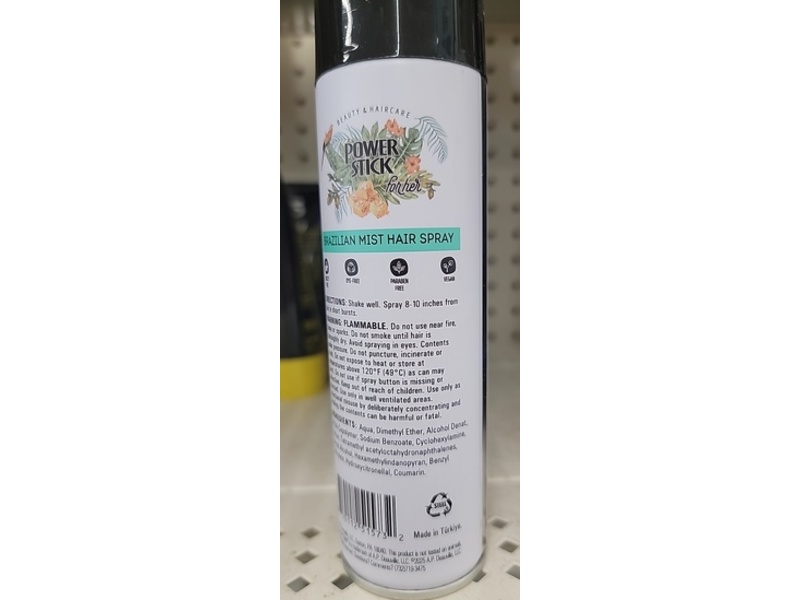 Power Stick Hair Spray Brazilian Mist, Pistachio & Salted Caramel, 4 oz/113 g, Pack Of 4