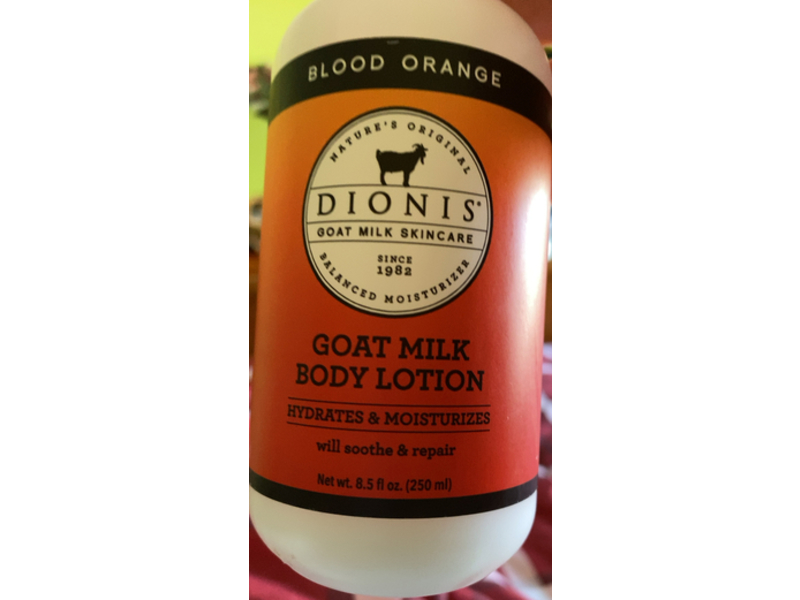 Dionis Goat Milk Skincare Body Lotion, Blood Orange Scented, 8.5 fl oz/250 mL