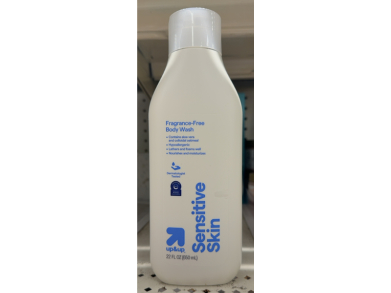Up & Up Sensitive Skin Body Wash, Fragrance Free, 22 fl oz/650 mL