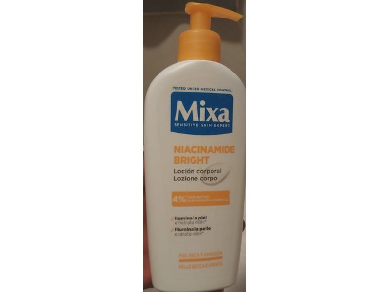 Mixa Body Lotion, Niacinamide Bright, 250 mL