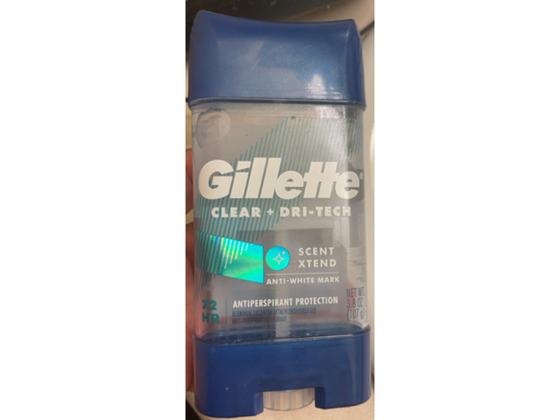 Gillette Clear+ Dri-Tech, Scent Xtend, 3.8 fl oz/107 g