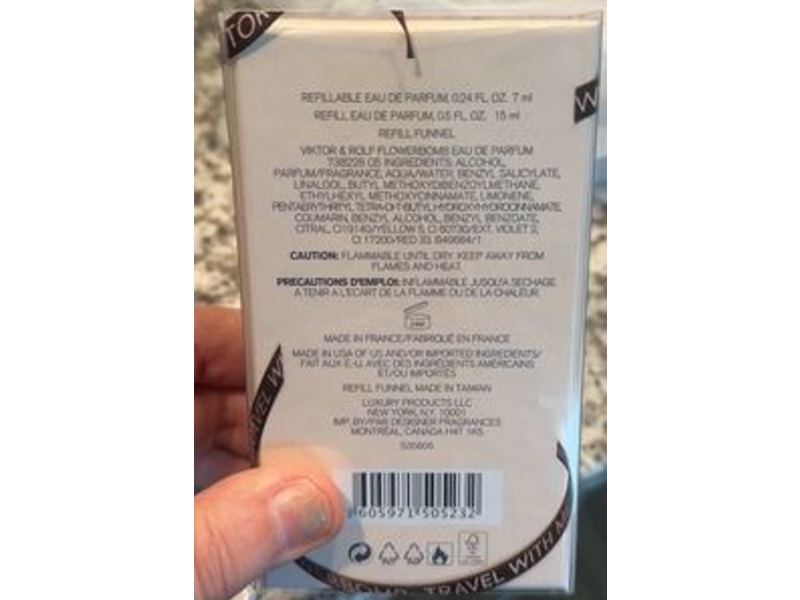 Viktor & Rolf Refillable Eau De Parfum, 0,24 fl oz/7 mL, 0.5 fl oz/15 mL