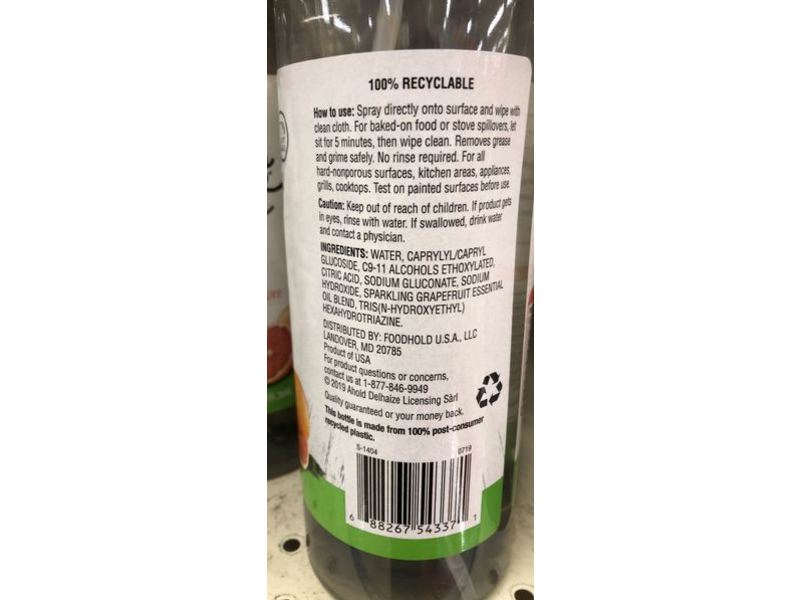 Nature's Promise Multi-Surface Cleanser, Sparkling Grapefruit, 25 fl oz/739.3 mL