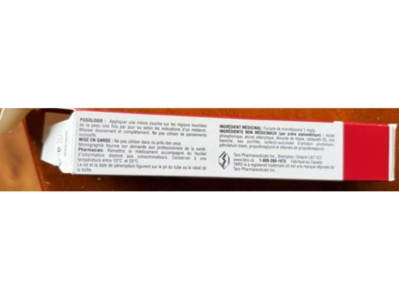 Taro Mometasone Furoate Cream, 50 g