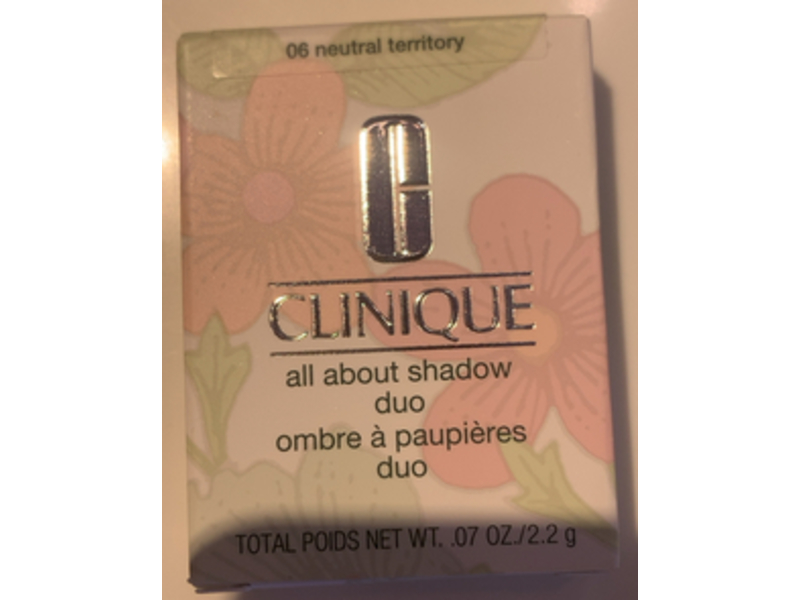 Clinique All About Shadow Duo, 06 Neutral Territory, 0.07 oz/2.2 g