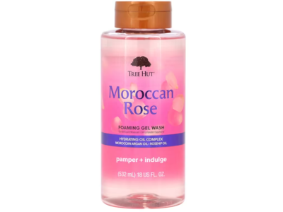 Tree Hut Foaming Gel Wash, Moroccan Rose, 532 mL