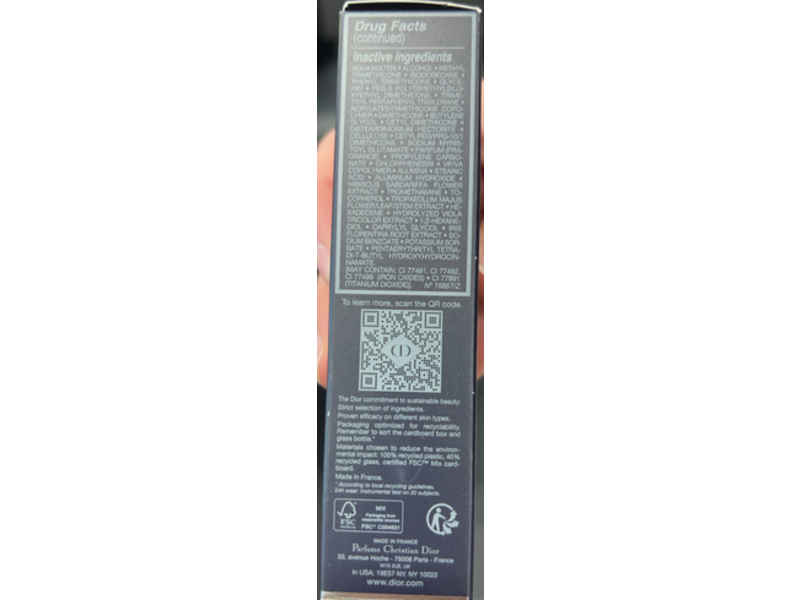 Dior Forever Skin Glow Foundation, 4.5N Neutral, 1 fl oz/30 mL