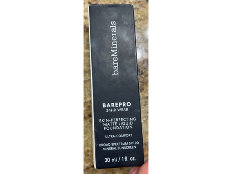 bareMinerals Barepro Skin-Perfecting Matte Liquid Foundation, Light 21 Warm, SPF 20, 1 fl oz/30 mL