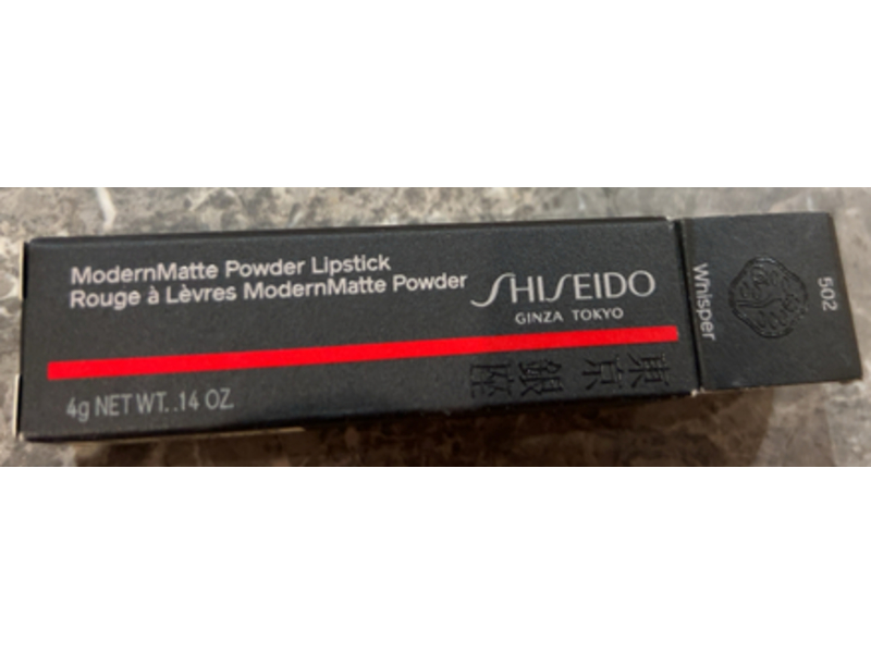 Shiseido Modern Matte Powder Lipstick, Whisper 502, 0.14 oz/4 g