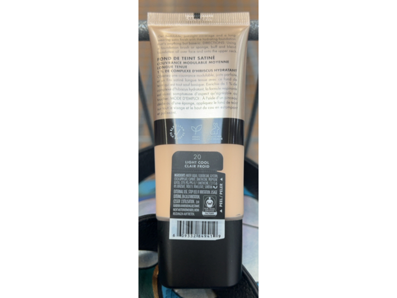 e.l.f. Soft Glam Satin Foundation, 20 Light Cool, 1 fl oz/30 mL