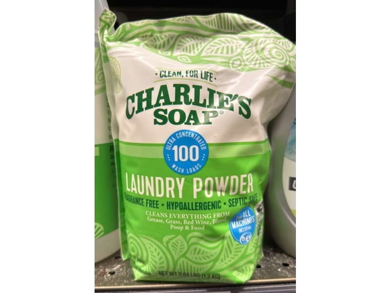 Charlie's Soap Laundry Powder, 100 Loads, 1.2 kg