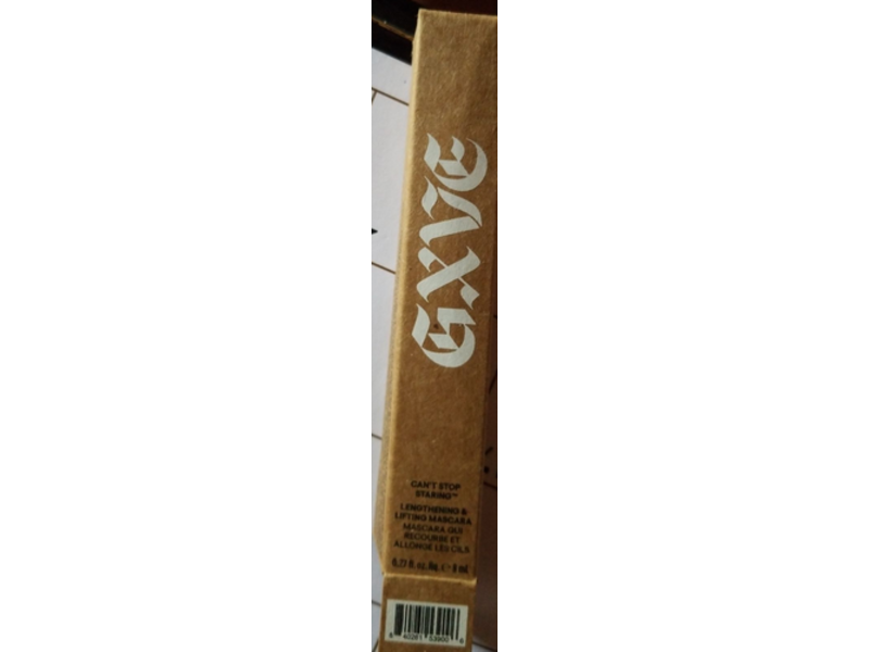 GXVE Can't Stop Staring Clean Lengthening & Lifting Mascara, Black, 0.27 fl oz/8 mL