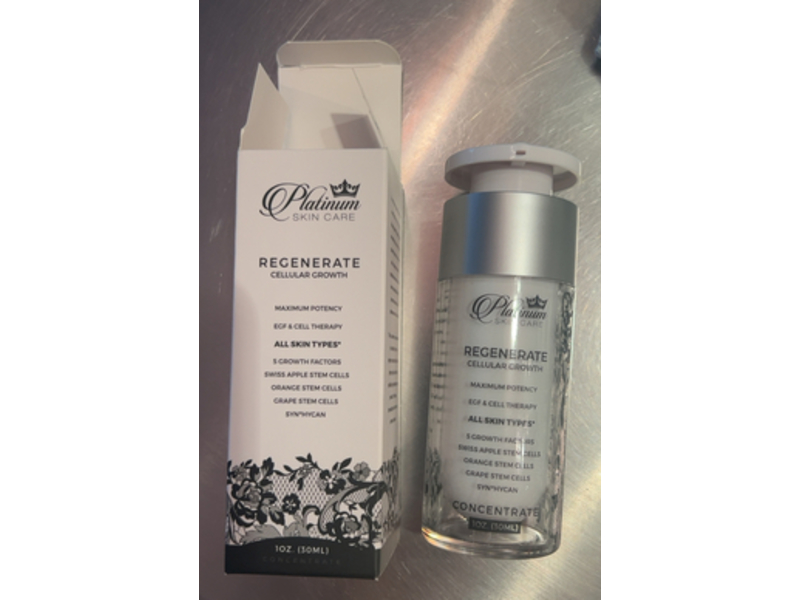 Platinum Skin Care Maximum Potency EGF & Cell Therapy, 1 oz/30 mL