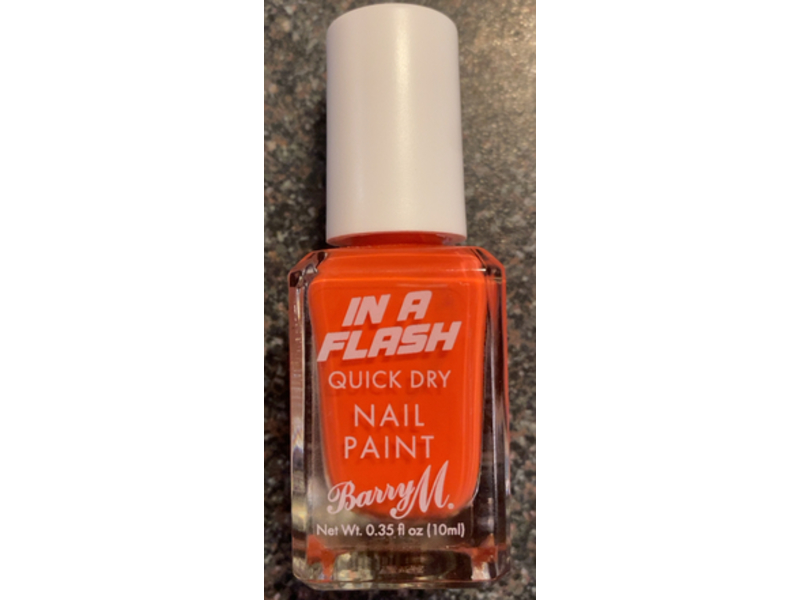 Barry M In A Flash Quick Dry Nail Paint, Swift Coral, 0.35 fl oz/10 mL