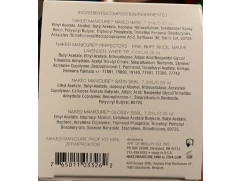 Zoya Manicure NM Perfection kit, 0.25 fl oz/7.5 mL