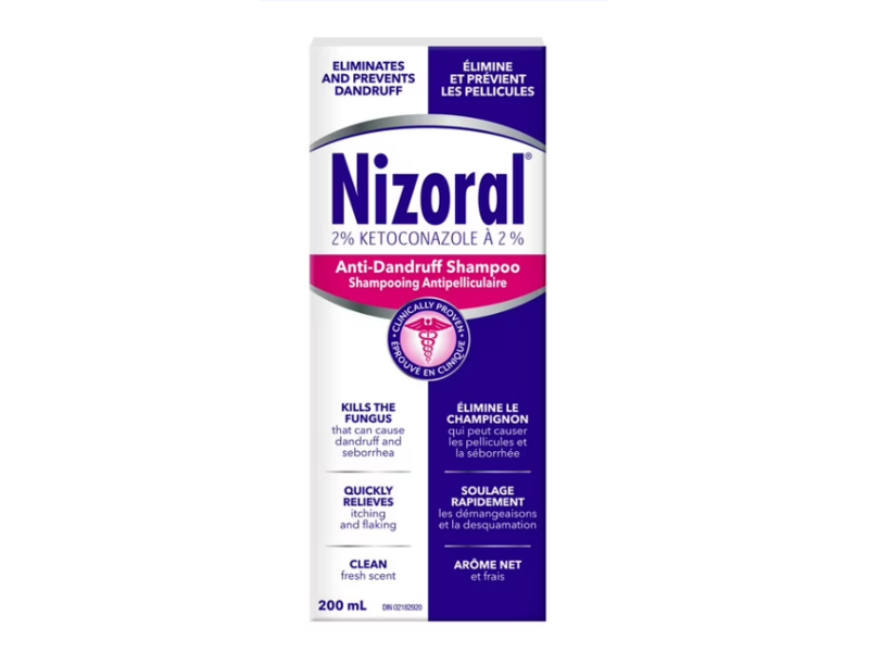 Nizoral Anti Dandruff Shampoo, Ketoconazole 2% Clean Fresh Scent, 200 mL