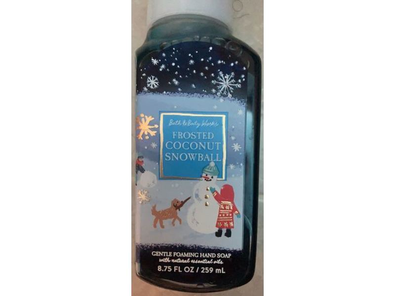Bath & Body Works Gentle Foaming Hand Soap, Frosted Coconut Snowball, Natural Essential Oils, 8.75 fl oz/259 mL