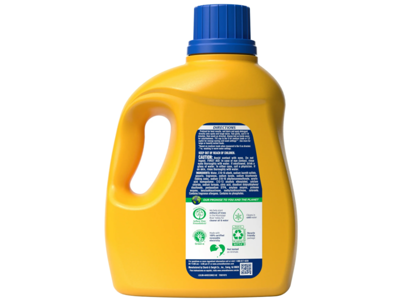 Arm & Hammer Plus OxiClean Liquid Laundry Detergent, Clean Meadow, 77 Loads, 100.5 fl oz/2.97 L