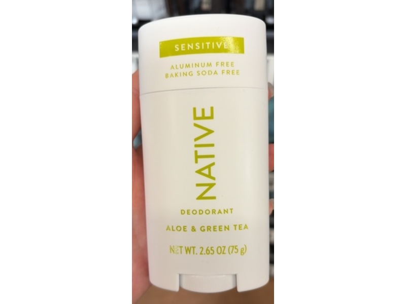Native Deodorant, Aloe & Green Tea, 2.65 oz/75 g.