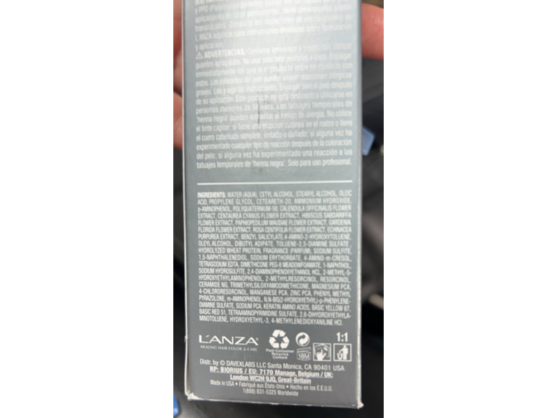 L'anza Healing Cream Hair Color, 8NN Medium Blonde, 3 fl oz/90 mL