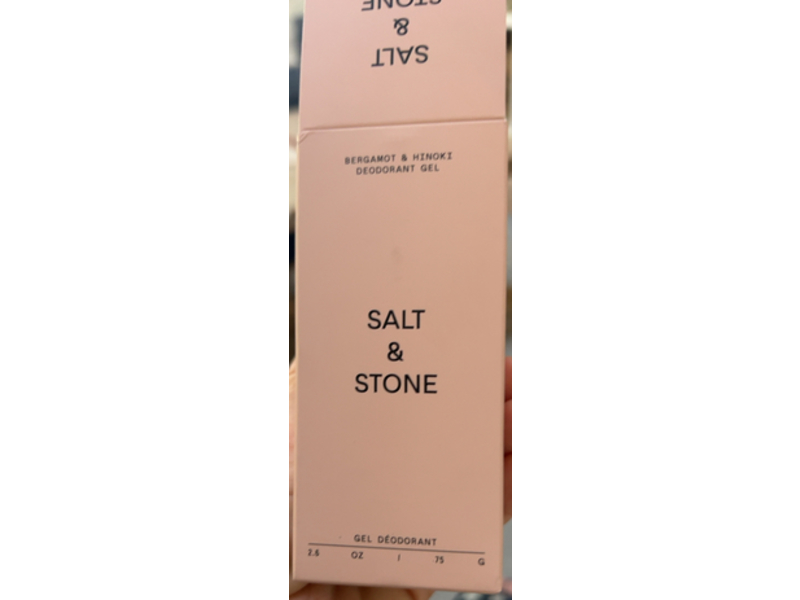 Salt & Stone Gel Deodorant, Bergamot & Hinoki, 2.6 oz/25 g