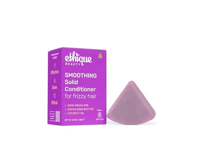 Ethique Smoothing Solid Conditioner Bar, Hemi-Squalane + Cocoa Seed Butter + Coconut Oil, 2.1 oz/60 g