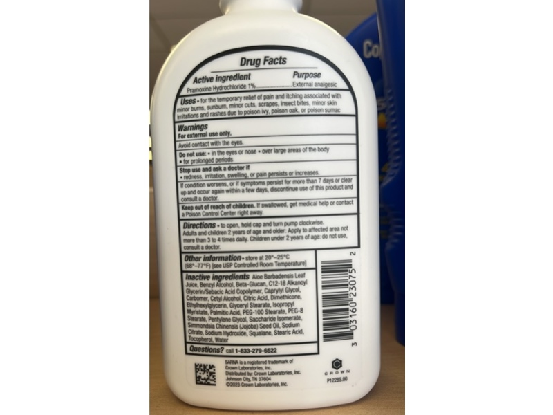 Sarna Anti-itch Lotion, 7.5 oz/222 mL