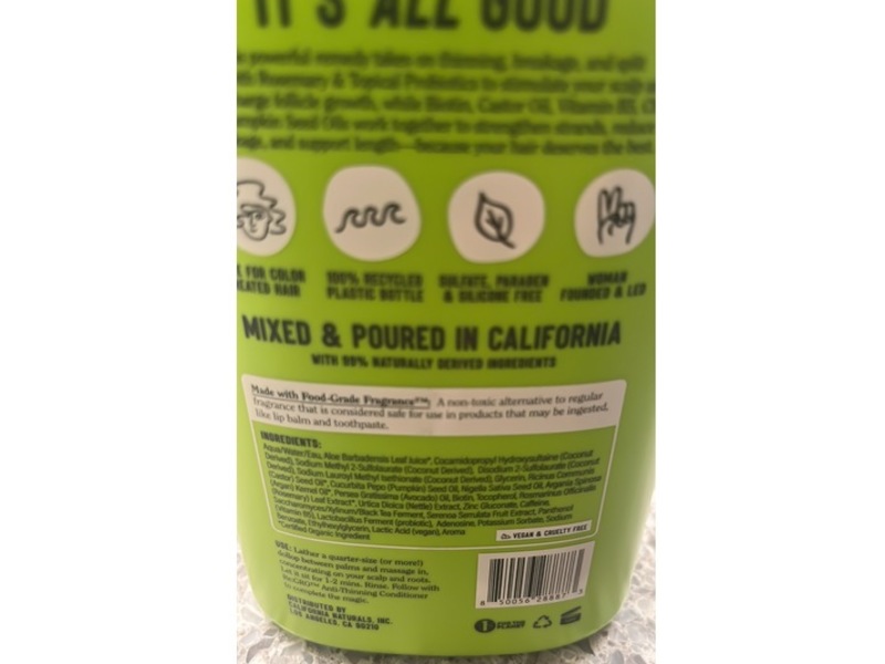 California Naturals Re:GRO Anti-Thinning Shampoo, 20 fl oz/591 mL