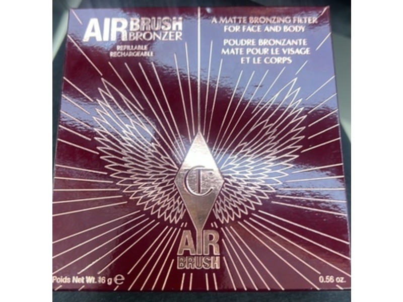 Charlotte Tilbury Airbrush Bronzer, Tan Medium Deep Bronze, 0.56 fl oz/16 g