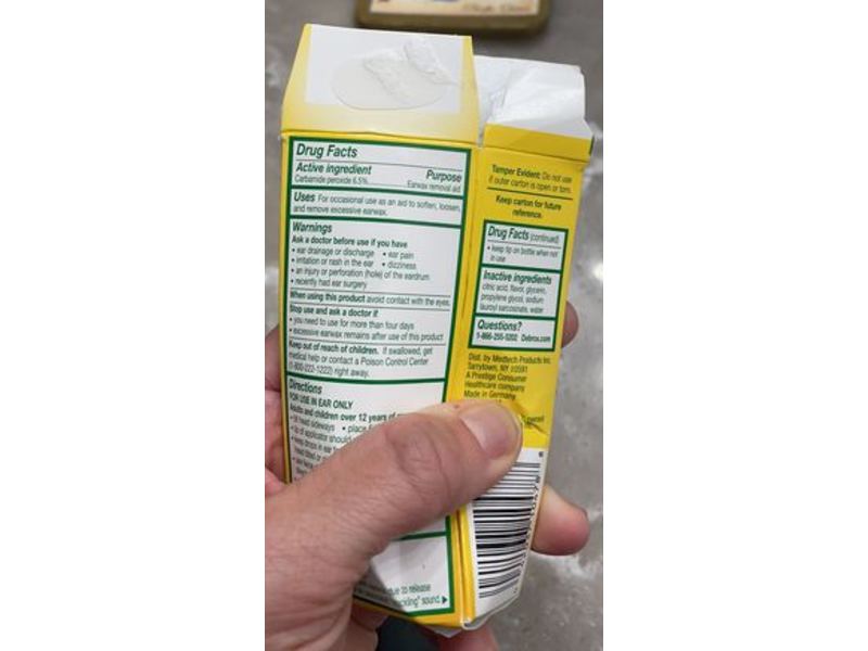 Debrox Earwax Removal Aid, 0.5 fl oz/15 mL