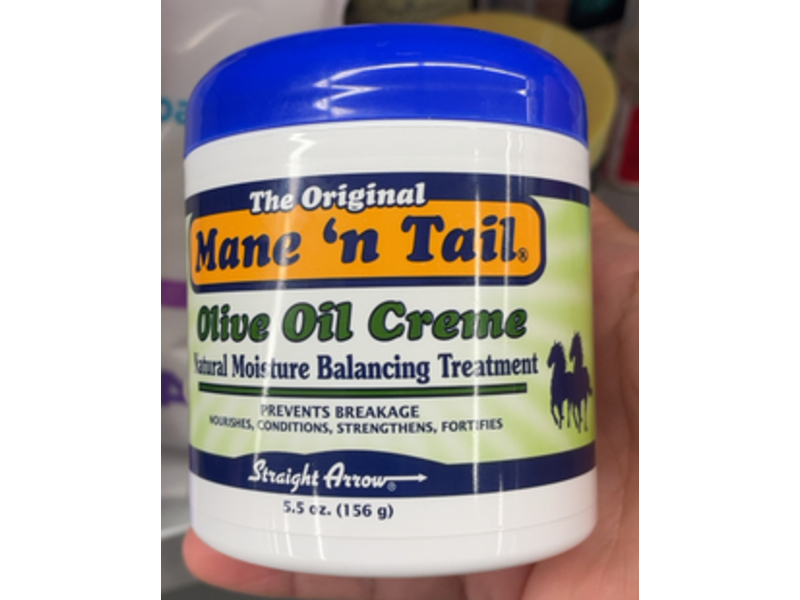 Mane 'n Tail Olive Oil Creme Natural Moisture Balancing Treatment, 5.5 oz/156 g