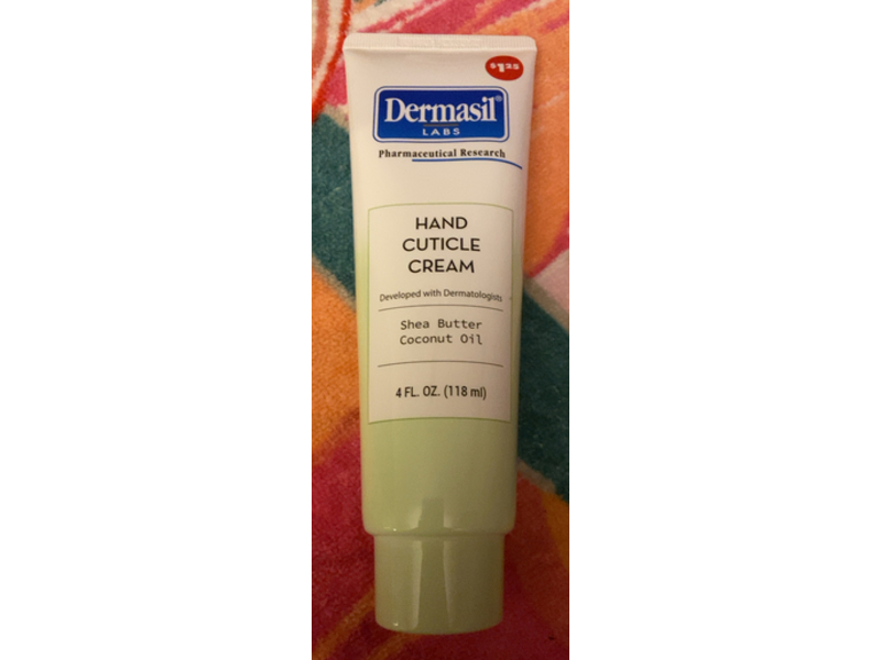 Dermasil Hand Cuticle Cream, Shea Butter + Coconut Oil, 4 fl oz/118 mL