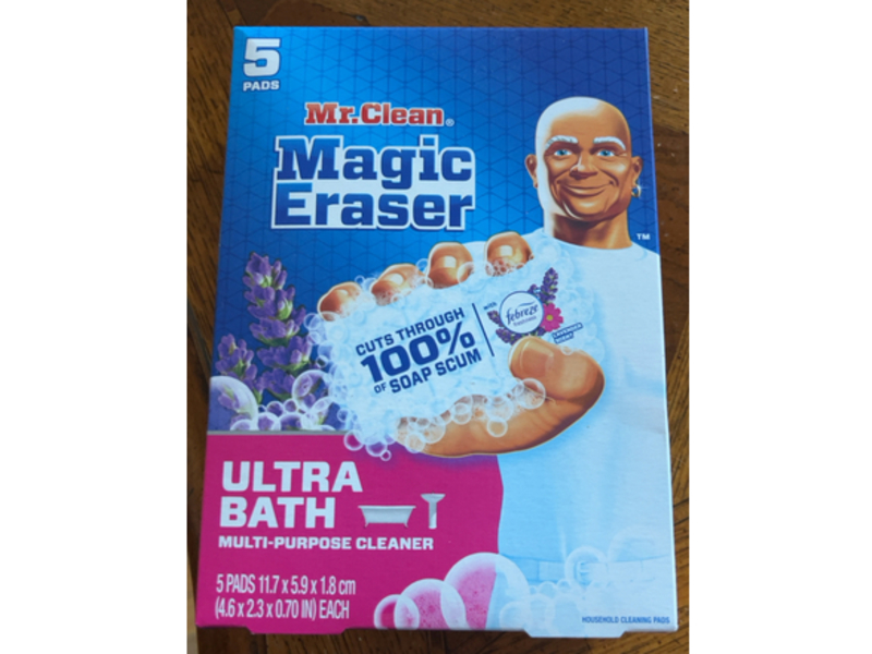 Mr. Clean Magic Eraser Ultra Bath Multi - Purpose Cleaner Pads, Lavender Scent, 5 Count