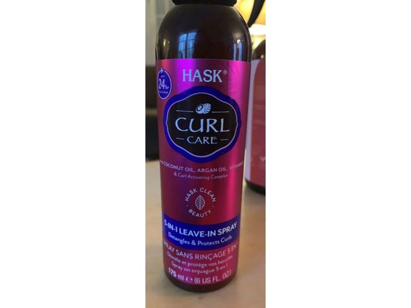 Hask Curl Care 3-In-1 Leave-In Spray, 6 fl oz/175 mL, Pack Of 2